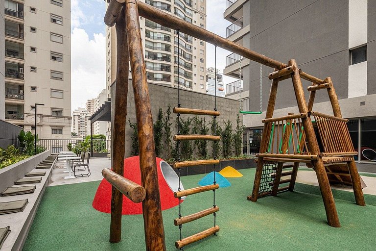 Studio em prédio novo e moderno  - Moema